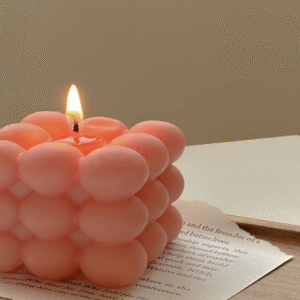 Rose Soy Wax Bubble Scented Candle